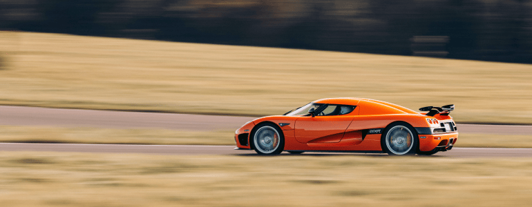 Koenigsegg CCXR on track