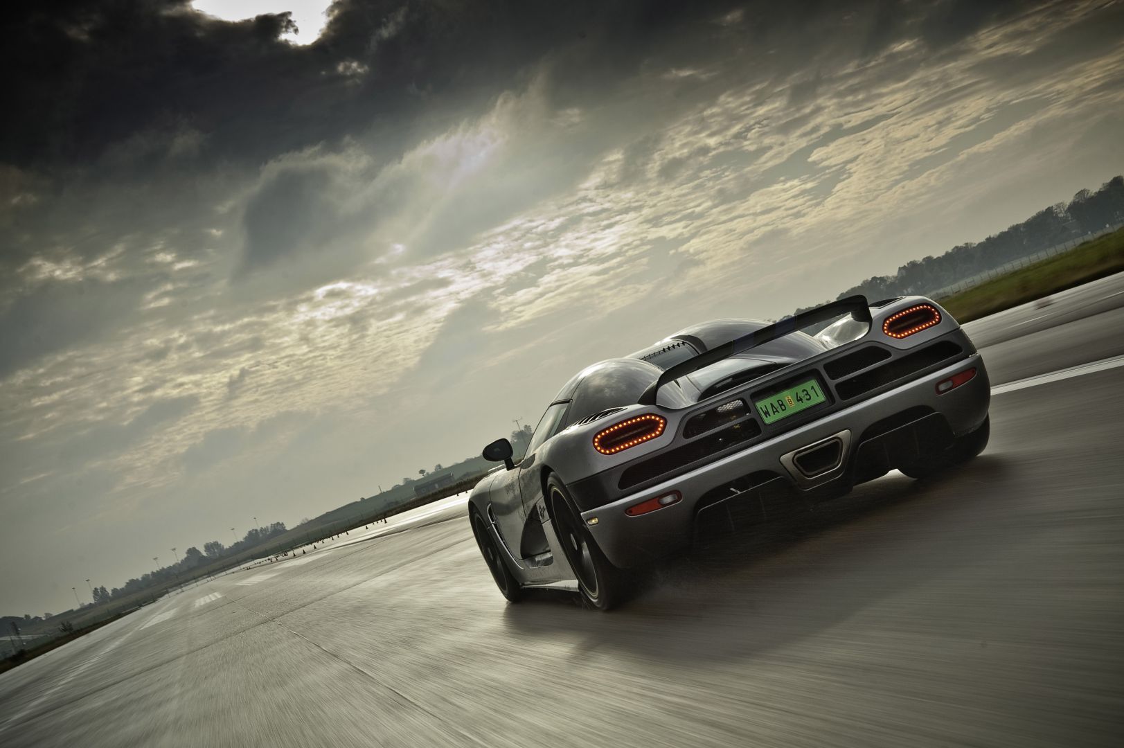 Agera at the airport track