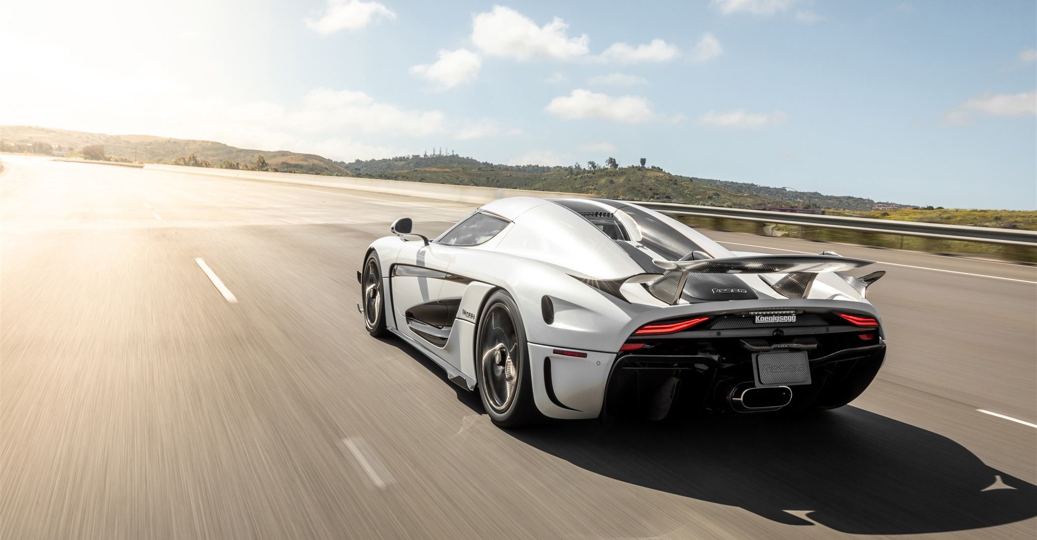 Regera cruising on the highway