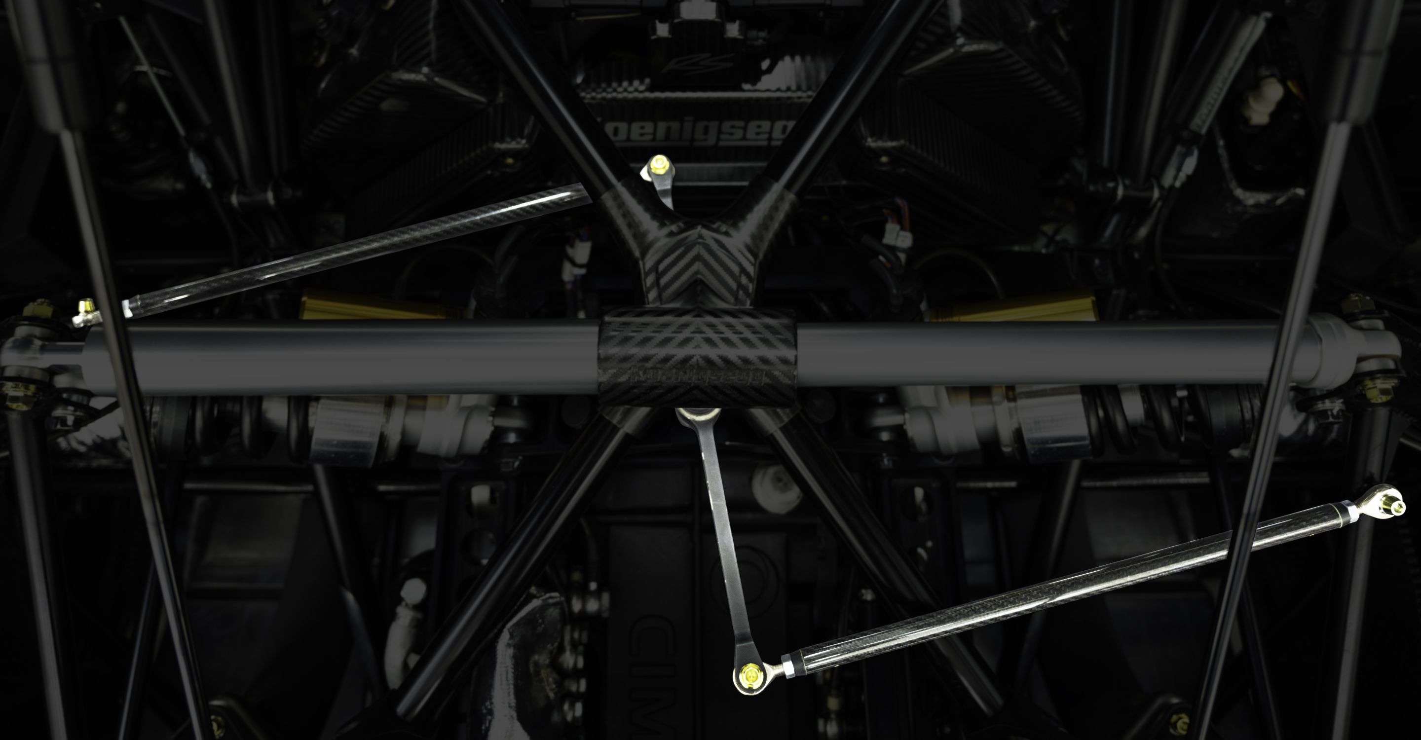 Z-shape Anti-roll bar highlighted