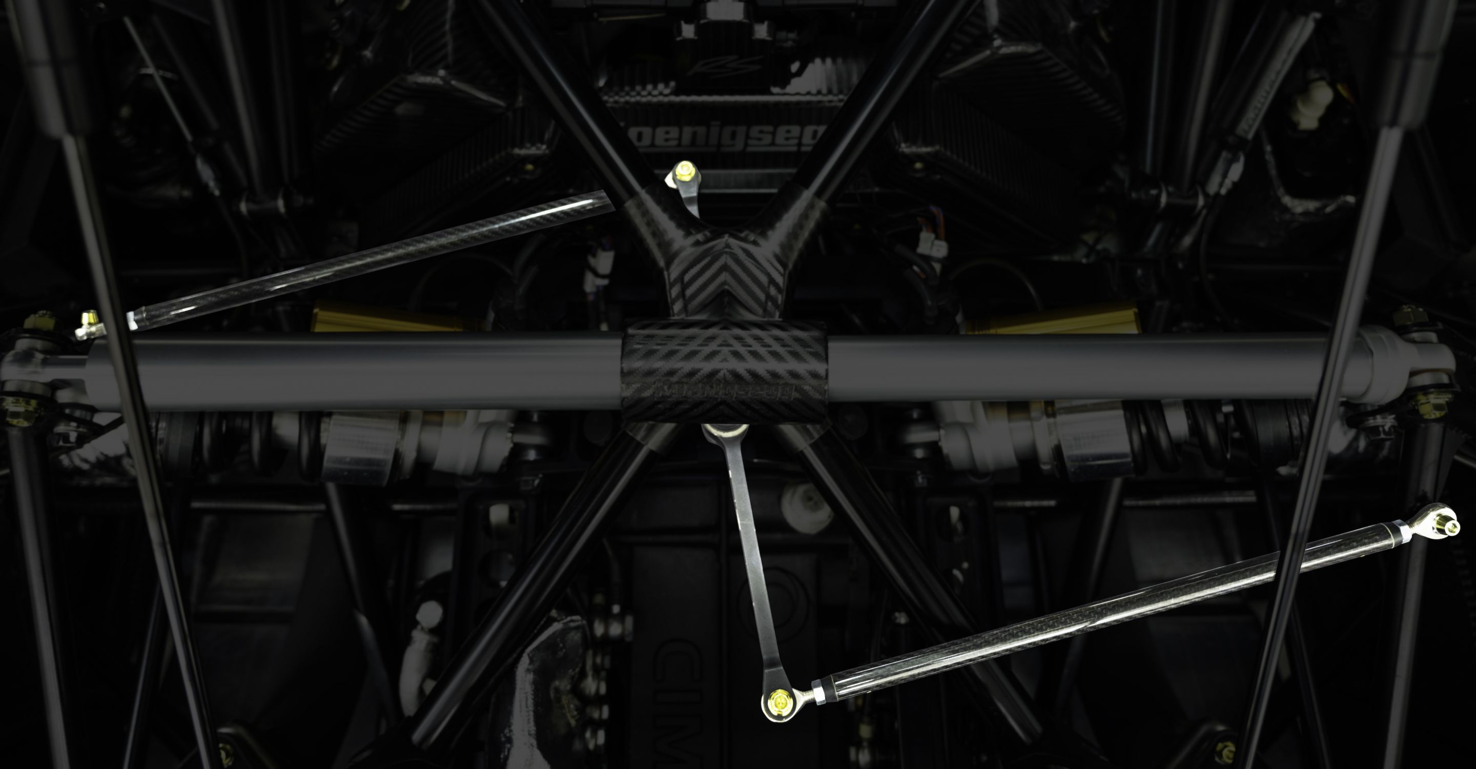 Z-shape Anti-roll bar highlighted