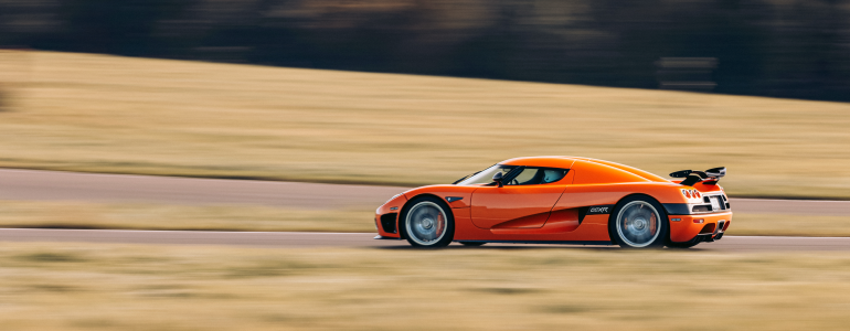 Koenigsegg CCXR on track