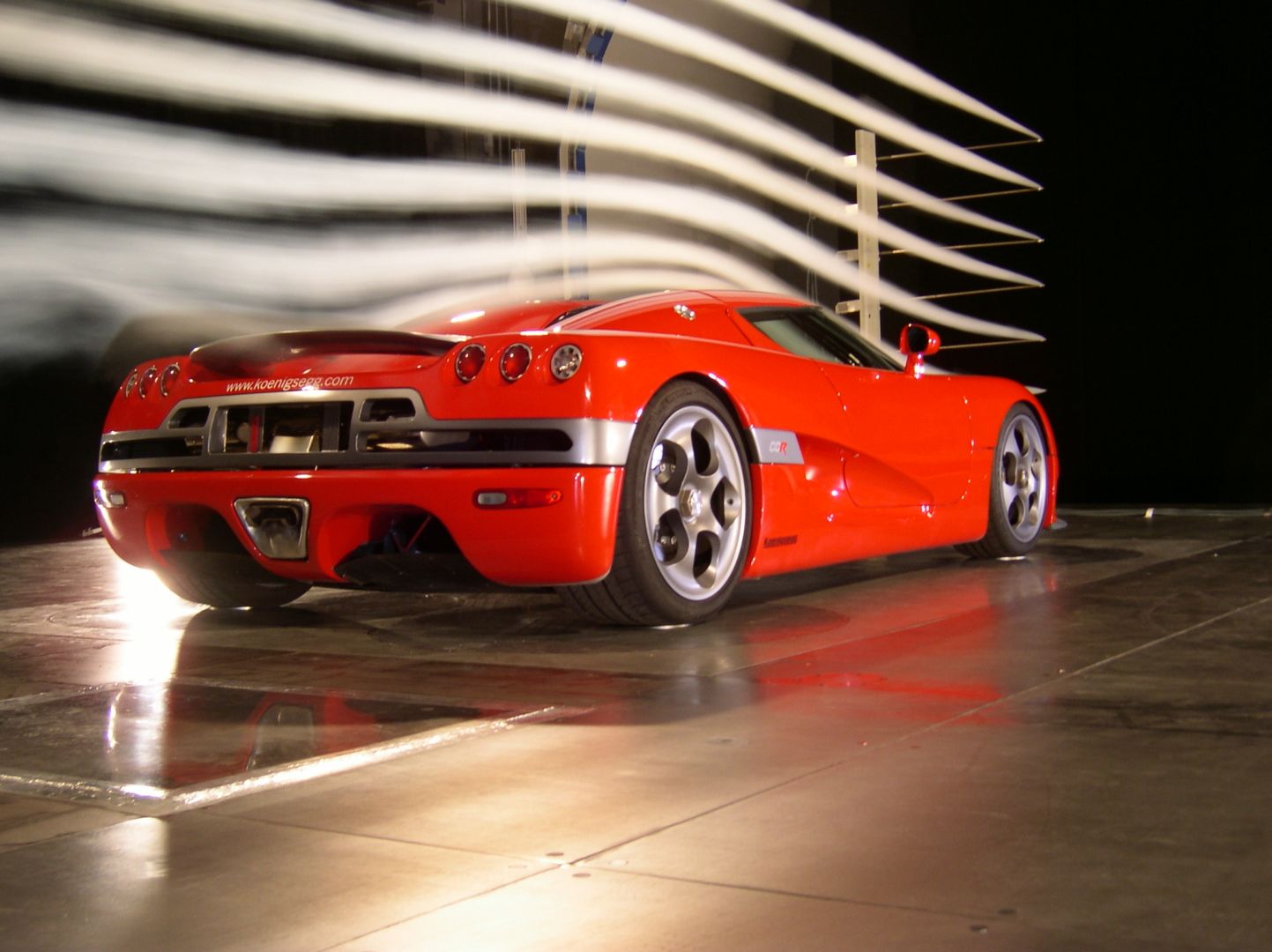 CCR in wind tunnel_rear view